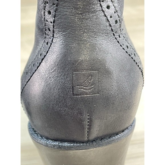 Sperry Top-Sider Ankle Boots Shoes Womens Size 11M Black-Slip on - Picture 8 of 12